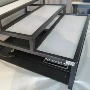 Metal Acrylic Display Cabinet Makeup Display Retail Store Fixtures