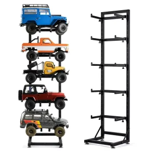 Metal Adjustable Height Light Weight Car Toy Display Rack with Easy Assembly and Detachable Design