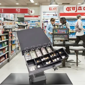 Metal Cash Drawer 5 Bills 8 Coins Checkout Counters Cash Tray Till for POS System