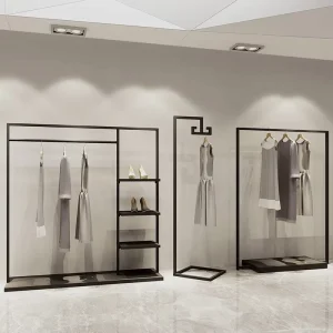 Metal Clothes Hang Stand Retail Rack for Garment Shop Clothing Rack for Sale