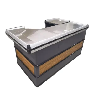 Metal Customized Shop Cash Register Material Supermarket Cashier Counter Store Checkout Counter