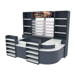 Metal Customized Shop Cash Register Material Supermarket Cashier Counter Store Checkout Counter