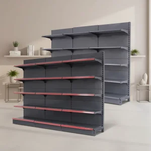 Metal Double sided Heavy Duty Grocery Store Display Racks Shelves for Supermarket Gondola Shelving