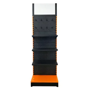 Metal Exhibition Store Tool Product Display Stand Retail Shop Floor Standing Pegboard Hardware Rack