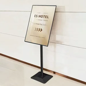 Metal Floor Standing Poster Stand Billboard Display Sign Holder Retail Trade Show Advertising Display
