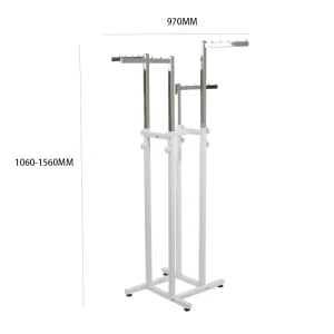 Metal Garment Rack Adjustable Durable Superior Quality Clothes Shelving Clothes Racks for Hanging Clothes