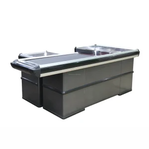 Metal Grocery Store Cashier Table Checkout Counter Cash Registers Retail Store Checkout Counters for Hypermarket