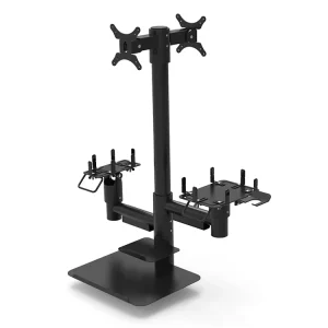 Metal Holder 360 degree Pole Mount Rotation Universal Anti Theft POS Monitor Stand for Tablet POS