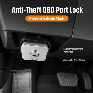 Metal OBD2 Port Lock Anti Theft Device Car Security Lock With 2 Keys