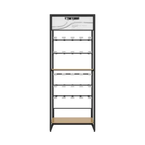 Metal Pegboard Laminate Wood Mobile Retail Store Fixtures Phone Accessories Display Stand for Data Cable