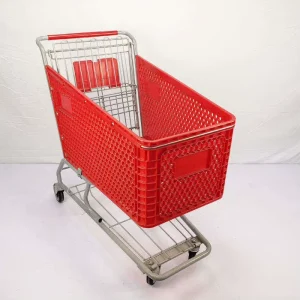 Metal Steel Small Supermarket Store Euro Style Shopping Trolley