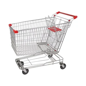 Metal Supermarket Customized Size Shopping Trolley Cart