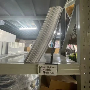 Metal Wire Shelf Dividers with Clips Sturdy Clip on Separators Ideal for Retail Supermarket Warehouse Racking Storage