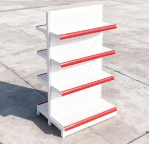 Metallic Adjustable Durable Supermarket Rack Display Stand for Shops