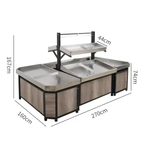 Metallic Light Duty Cashier Checkout Counter Gridwall Series Supermarket Pharmacy Display Rack