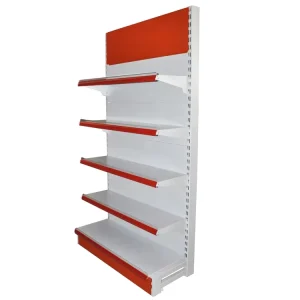 Metallic Light Duty Supermarket Gondola Rack Powder Coated Finish 5 Layer Economical Shelving for Vegetable Fruit