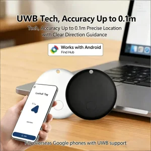 Mfi Certified Find My Uwb Plastic Gps Locator Keychain Air Tag Tracker for Dog Wallets & Bags Tracking Device