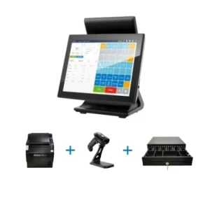 Micropos POINT DE VENTE Touch POS Terminal 15 Inch SDK Enabled Cash Register for Grocery Store