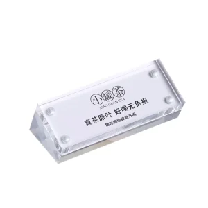 Mini Desktop Slant Back Acrylic Sign Holder Display Stand Magnetic Price Label Card Holder Tags