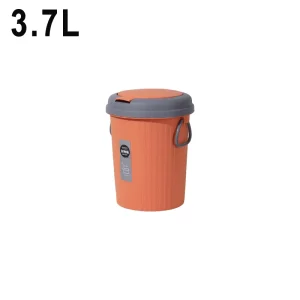 Mini Plastic Round Trash Can with Open Top Eco-Friendly Indoor Storage for Kitchen Bathroom Hotel Waste Recycling Bin