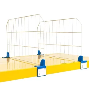 Mobile Wire Mesh Shelf Dividers
