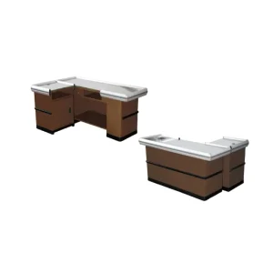 Modern Cash Register Small Shop Stainless Steel Countertops Checkout Counter for Retail Store