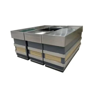 Modern Cash Register Small Shop Stainless Steel Countertops Checkout Counter for Supermarket