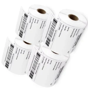 Modern Customized Barcode Sticker Barcode Pre Printed Continuous Large Address Label