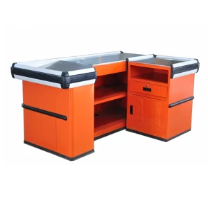 Modern Customized Design Grocery Store Checkout Counter Functional Corner Cashier Desk for Mini Market