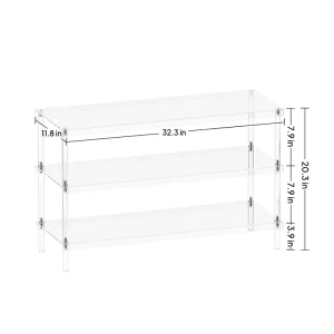 Modern Decor Accessories Thickener Clear 3 Layers Assemble Entrance Shoe Rack Storage Cabinet Versatile for Home Office Outdoor