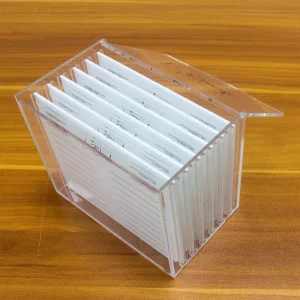 Modern Design Acrylic Cosmetic Display Stand for False Eyelashes Clear Durable Perspex Makeup Display Box for Store