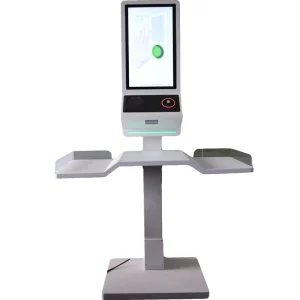Modern Design Eco Friendly Support Print 21.5 Inch Capacitive Touch Self Service Checkout Counter Kiosk Palm Scanning QR Code