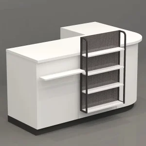 Modern Eco Friendly Durable Simple Garment Furniture Design Customized Wooden Clothing Store Counter