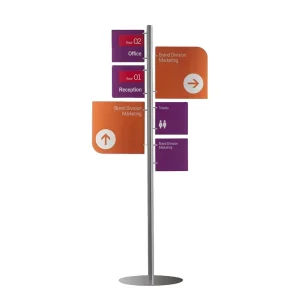 Modern FS02A Aluminum Floating Shelf Eco Friendly Indoor Use Display Rack Direction Indication Easy Assembly