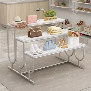 Modern Factory Vertical Multi-layer Metal Sample Display Rack Handbags Hats Shoes Flower Display Racks