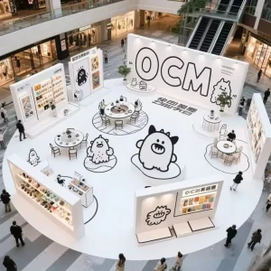 Modern Fashion Event Booth Modular Assembly for Influencer Pop Up Store Exhibition Stand