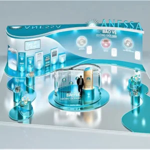 Modern Fashion Event Booth Modular Assembly for Influencer Style Pop Up Store Stand