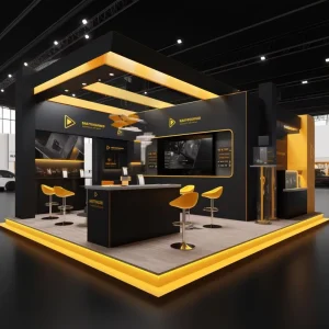 Modern Fashion Exhibition Stand Booth Modular Assembly for Pop Up Store Mall Event