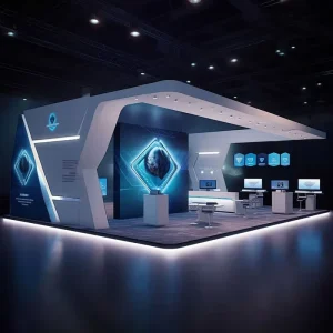 Modern Fashion Exhibition Stand Booth Modular Assembly for Pop Up Store Mall Event Trending Design
