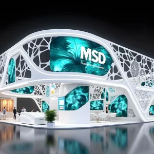 Modern Fashion Exhibition Stand Booth Modular Assembly for Pop Up Store Mall Event Trending Design