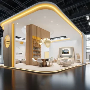 Modern Fashion Exhibition Stand Booth Modular Assembly for Pop Up Store Mall Event Turnkey Solution