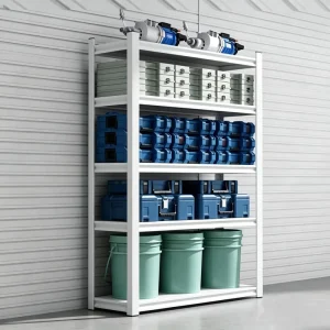 Modern Heavy Duty Industrial Warehouse Garage Adjustable Metal Shelves For Tool Storage Durable Metal Storage Rack
