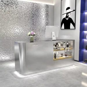 Modern Home Living Room Simple Beauty Salon Reception Desk Popular Cashier Barber Shop Front Retail Cashier Reception Counter