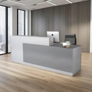 Modern Luxury White Wood Salon Reception Desk for Office Clinic Hotel Gym School or Bar Checkout Front Desk