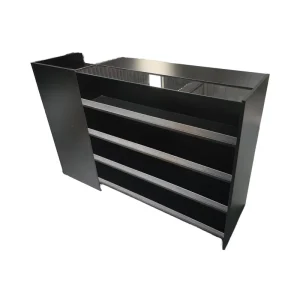 Modern MDF Checkout Counter With Custom Design Stylish Cashier Desk for Supermarkets Retail Stores and Convenience Shops