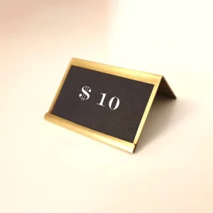 Modern Metal Price Tag Display Holder