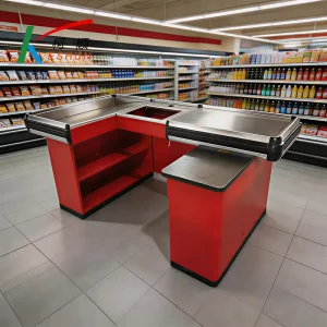 Modern Minimalist Shop Checkout Counter Compact Design Convenience Store Cashier Counter