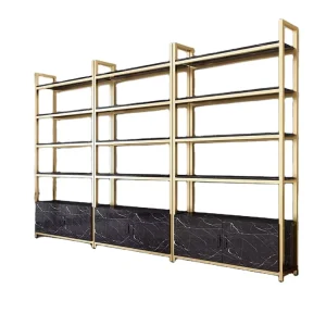 Modern Nordic Custom Cosmetics Store Display Stand Rack Shelf For Skin Care Products Makeup Tools Shoes Clothing Wood Metal