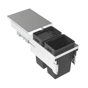 Modern Pull Out Wall Mounted PP Material Garbage Management Large Capacity for Kitchen 525mm Cabinet