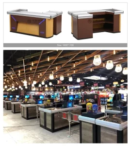 Modern Retail Store Cashier Counter Checkout Counter for Supermarket Convenience Store Boutique